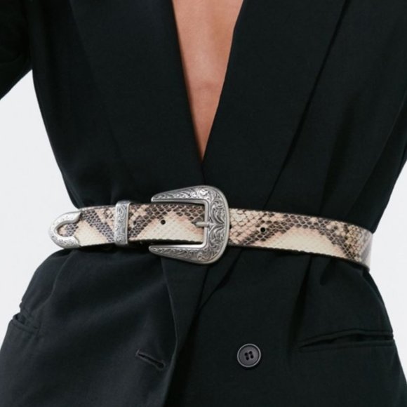 ⭐️ Ecote Metal-Tipped Boho Peasant Serpent Hipster Hippie Art Western Snake Belt main image 4